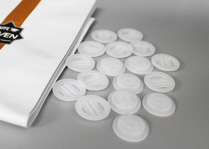 Polietileno uma válvula de desgaseificação da maneira para os sacos de café de papel com liberação do gás