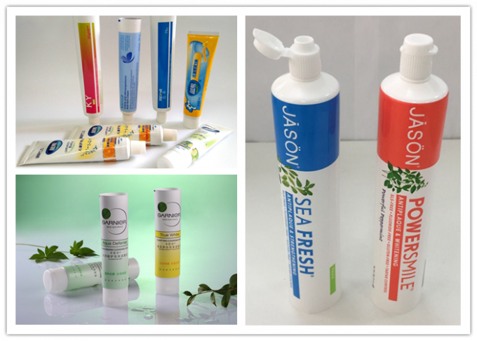 Cabeça plástica do tubo do PE no estilo inferior redondo fechado para o tubo de dentífrico