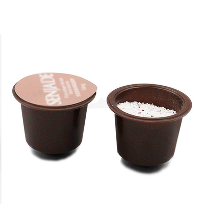 cápsulas plásticas da vagem do café instantâneo do assado do estilo do Cannikin 7g na embalagem feita sob encomenda da cor