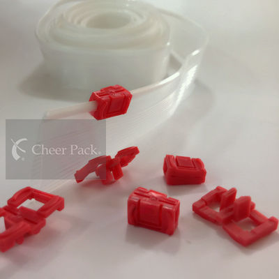 Mini zíper ziplockk vermelho profissional para o saco do PVC, cor personalizada
