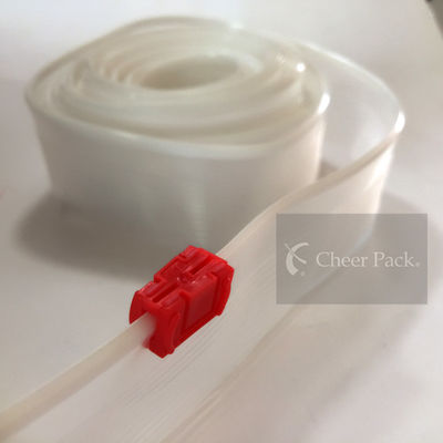 Mini zíper ziplockk vermelho profissional para o saco do PVC, cor personalizada