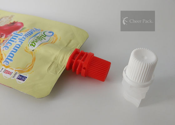 O material do PE tampão plástico do bico do bloco de um elogio de 8,6 milímetros para levanta-se o saco do suco