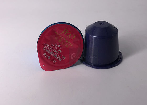 Plástico do produto comestível cápsulas do café instantâneo de 8 gramas para o chá chinês, cor azul