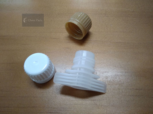 O tipo contra-roubo bico plástico do anel tampa o produto comestível com a cor branca