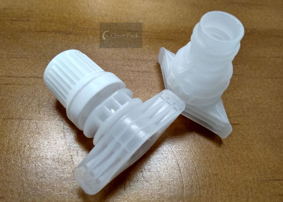 Dos tampões plásticos internos do bico do diâmetro 9.6mm do cartão duplo cor branca para o malote do champô
