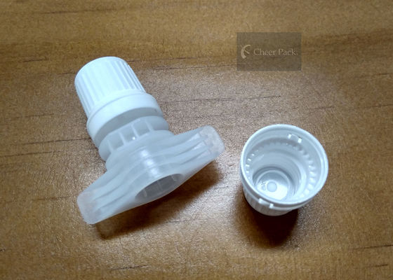 Dos tampões plásticos internos do bico do diâmetro 9.6mm do cartão duplo cor branca para o malote do champô