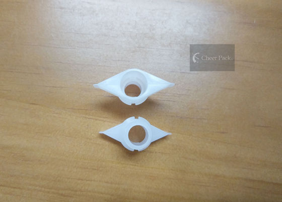 O branco derrama tampões do bico para o diâmetro exterior 1.16cm do malote plástico