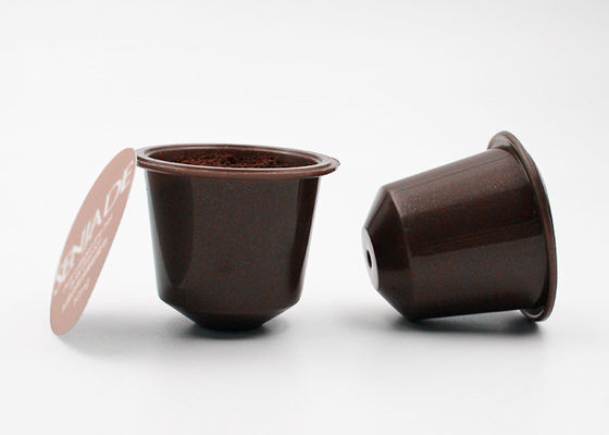 cápsulas plásticas da vagem do café instantâneo do assado do estilo do Cannikin 7g na embalagem feita sob encomenda da cor