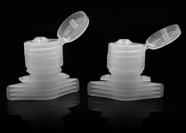 bocal plástico do bico do hdpe em 20/410 de tampão de garrafa superior da aleta para o doypack do sanitizer