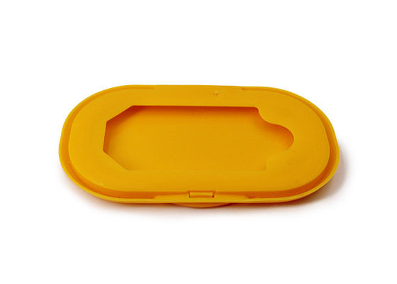 Limpezas molhadas amarelas que empacotam 109mm Flip Top Cap plástico