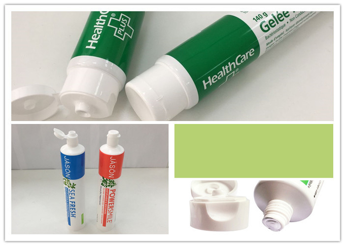 Cabeça plástica do tubo do PE no estilo inferior redondo fechado para o tubo de dentífrico