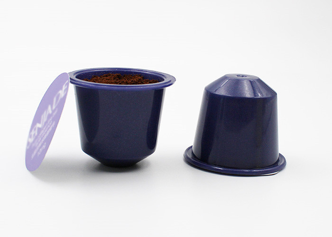 As mini cápsulas da vagem do café para o pó/bebida Flavored leite de Nespresso pulverizam cápsulas da embalagem com filme da selagem