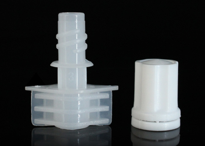 os tampões plásticos do bico da cor azul do calibre de 5mm para cuidados com a pele Doypack/malote do comida para bebê cobrem