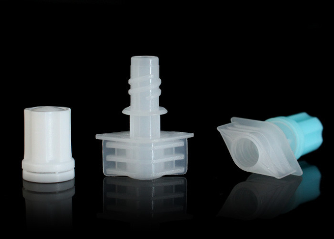 os tampões plásticos do bico da cor azul do calibre de 5mm para cuidados com a pele Doypack/malote do comida para bebê cobrem