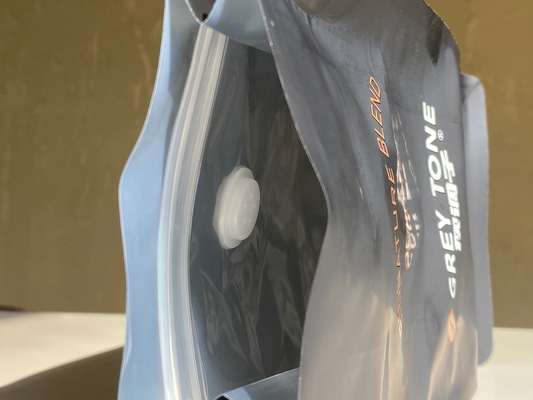 qualidade  Customized Printed Zipper Stand Up Pouch 250g 500g Coffee Bag With Valve Plastic Packaging Aluminum Foil Bag Fábrica