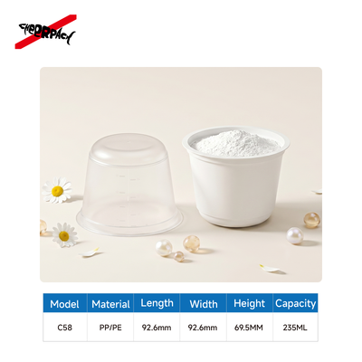qualidade  Beauty Mixing Bowl Cosmetic Tools Individually Packaged Mask Powder Mixing Bowl Comes with Scale Fábrica