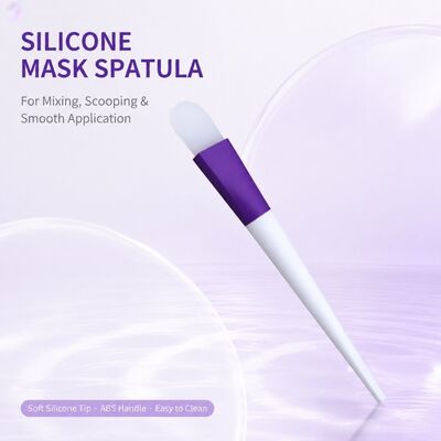 qualidade  Soft Silicone Face Mask Applicator Brush Silicone Handle Skincare Cream Reusable Cosmetic Spatula Facial Mask Mixing Applying Fábrica