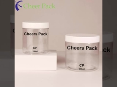 Potes de plástico PET transparentes de qualidade alimentar com LIDS de parafuso