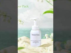 Gráfico 200ml 300ml 400ml 500ml Cosmético PET Limpeza de espuma Facial bomba de espuma Dispensador de sabão Bottle