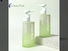 Novo design recipientes cosméticos 150ml/500ml embalagem para cuidados com a pele garrafa de PET branca com loção