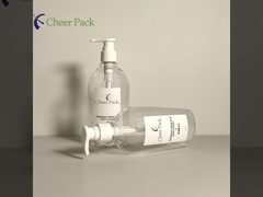 PET de luxo plástico 300ml garrafas de bomba Branco Transparente Preto para Shampoo Conditioner Loção facial