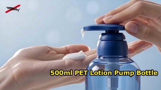 Frasco bomba de loção PET 500ml | Frasco de embalagem de shampoo e sabonete líquido vazio de plástico