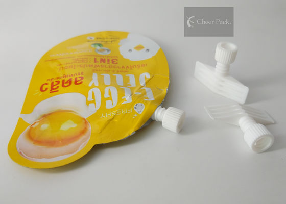 O produto comestível derrama o tamanho quente para o saco do malote, cor branca do selo dos tampões 3.3cm do bico