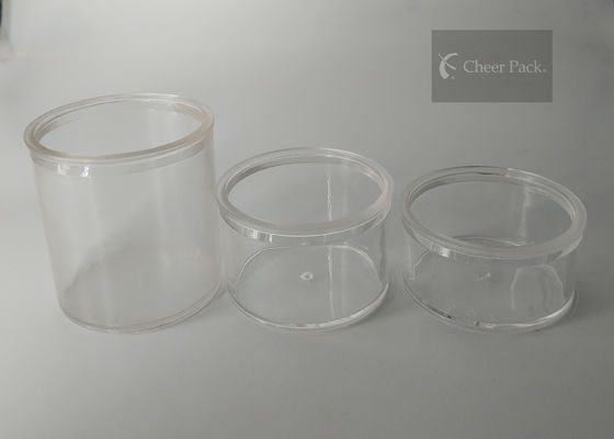 Recipientes plásticos redondos pequenos da segurança com filme da selagem, 1,6 milímetros de espessura