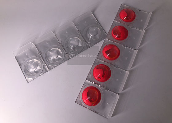 Recipientes plásticos pequenos brancos dos PP para o verniz para as unhas colorido que empacota, diâmetro 45*30