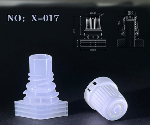 PE plástico Spou Cap com um diâmetro interno de 12 mm para Perm Água e óleo negro