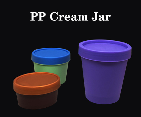 Material PP PCR 50ml 100ml 200ml latas de boca larga para cosméticos gelatina, bolo mousse e sorvete