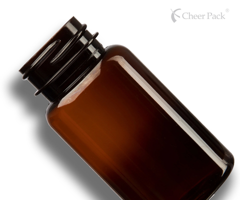 6.75 oz 200 ml de âmbar verde escuro Poliéster Produto de Saúde Embalagem de plástico Garrafa 38mm 38-400