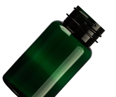 6.75 oz 200 ml de âmbar verde escuro Poliéster Produto de Saúde Embalagem de plástico Garrafa 38mm 38-400