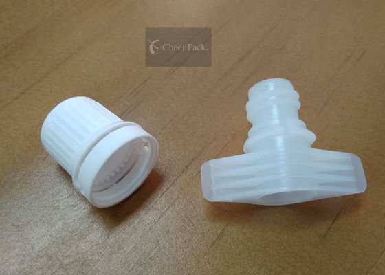 O tampão plástico branco puro da parte superior da torção para levanta-se o serviço do ODM do OEM do malote