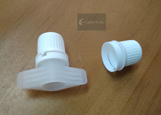 O tampão plástico branco puro da parte superior da torção para levanta-se o serviço do ODM do OEM do malote