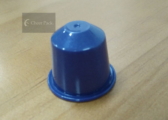 Cápsulas recarregávéis coloridas dos PP Nespresso uma amostra grátis padrão do tamanho de 28.5*35mm