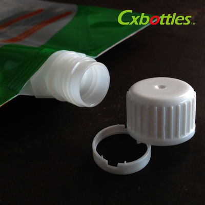 O bico plástico profissional tampa 9,6 milímetros para o líquido de empacotamento da lavanderia, amostra grátis