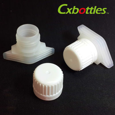 O bico plástico profissional tampa 9,6 milímetros para o líquido de empacotamento da lavanderia, amostra grátis