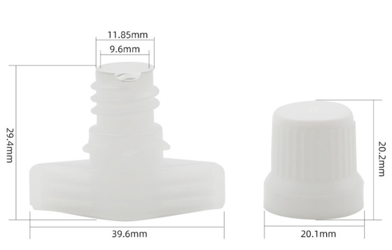9.6mm tampas de boca de plástico com vedação de alumínio folha detergente de roupa
