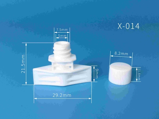 5mm Plastic Spout Caps usados em embalagens de bolsas para embalagem de alimentos e cosméticos