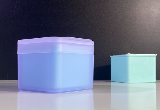 Jarros cosméticos de plástico para folhas de algodão e lenços higiénicos úmidos