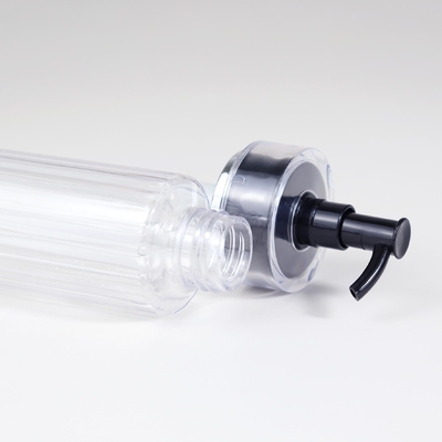 140ml PET cosméticos garrafas para loção, óleo essencial com bomba PET cosméticos grossista garrafas