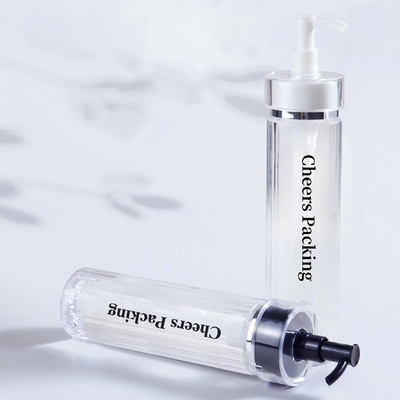 140ml PET cosméticos garrafas para loção, óleo essencial com bomba PET cosméticos grossista garrafas