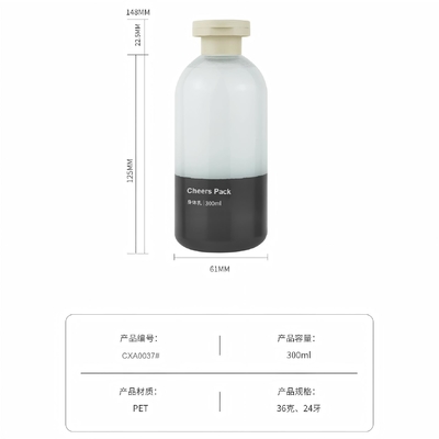 Shampoo em garrafa PET 200ml 300ml 500ml