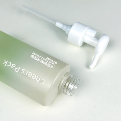 Novo design recipientes cosméticos 150ml/500ml embalagem para cuidados com a pele garrafa de PET branca com bomba de loção