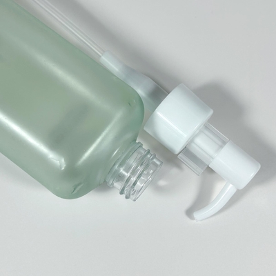 Green Luxury 50ml 100ml 450ml Botalhas redondas de plástico Loção Cosmética Material PP Press Pump Squeeze Bottles for Skin Care Shampoo
