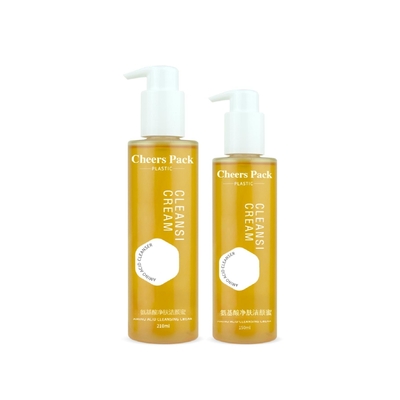 Embalagem de Óleo Essencial Corporal Garrafa de 150 ml 210 ml Shampoo de plástico limpo personalizado Loção de cabelo garrafa de bomba de óleo