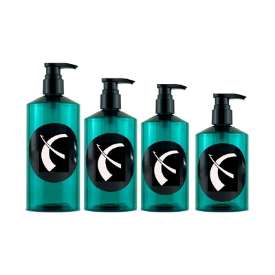 Venda a retalho 300 ml/330 ml/400 ml/500 ml Loção para animais de estimação garrafa de prensagem cosméticos Shampoo garrafa de gel de chuveiro