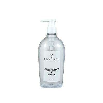 Luxo PET plástico 300ml garrafas de bomba Branco Transparente Preto para Shampoo Conditioner Loção Limpeza Facial Embalagem