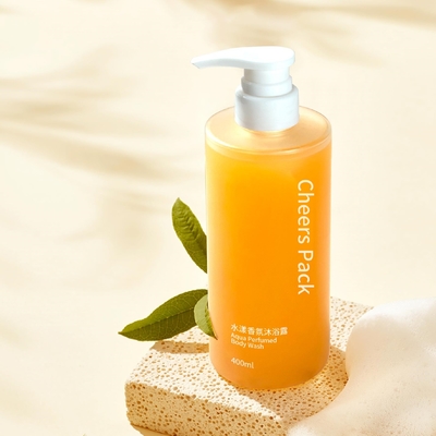 Moda de luxo 400 ml embalagem de garrafa PET oval personalizada para óleo de remoção de maquiagem